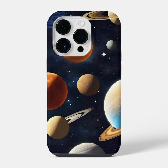 Coque iPhone Planètes de l'espace extra-atmosphérique 2 (Verso)
