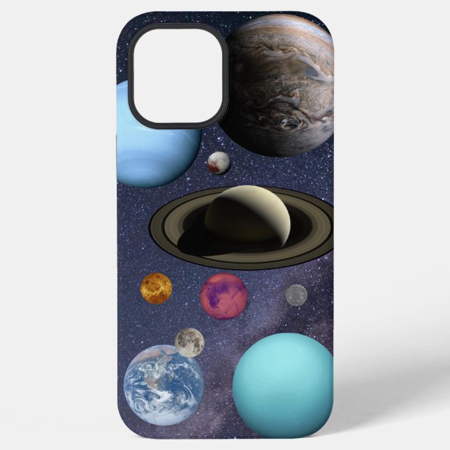 Coque iPhone Planètes du système solaire (Verso)
