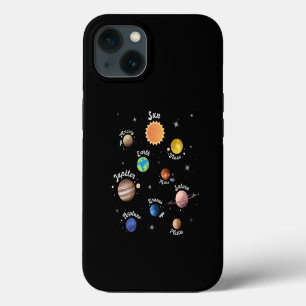 Etui iPhone 13 Planètes du système solaire Connaissance des enfan