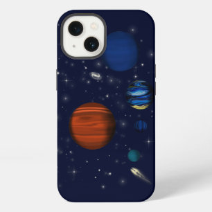 Etui iPhone 13 Planètes et galaxies dans l'espace