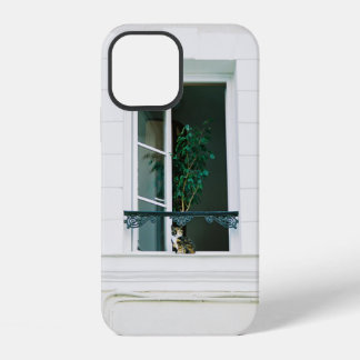 COQUE iPhone 12 PLANTE VERTE SUR FENÊTRE BLANCHE