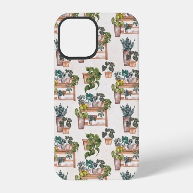 Coque iPhone Plantes pointillés (Verso)