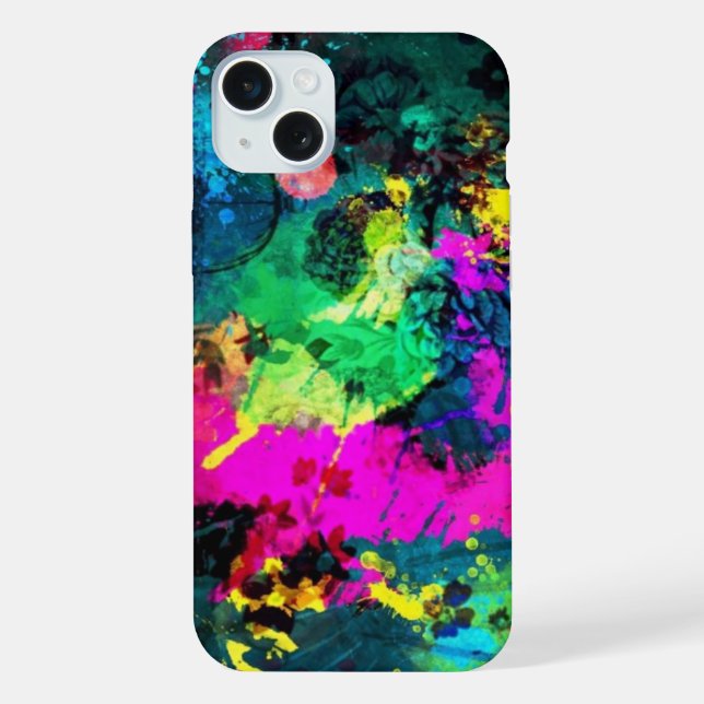 Coque iPhone plaque de peinture colorée (Verso)