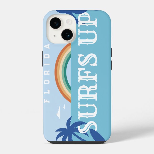 COQUE iPhone PLAQUE D'IMMATRICULATION SURFS UP FLORIDE PERSONNA (Verso)