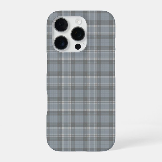 Coque iPhone Plat gris foncé et gris doux (Verso)