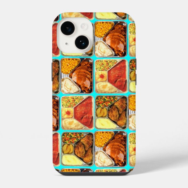 Coque iPhone Plateaux-repas télé rétro (Verso)
