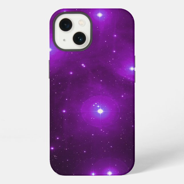 Coque iPhone Pléiades en violet (Verso)