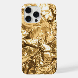 Coque iPhone 15 Pro Max Plis Dorés Écrasés