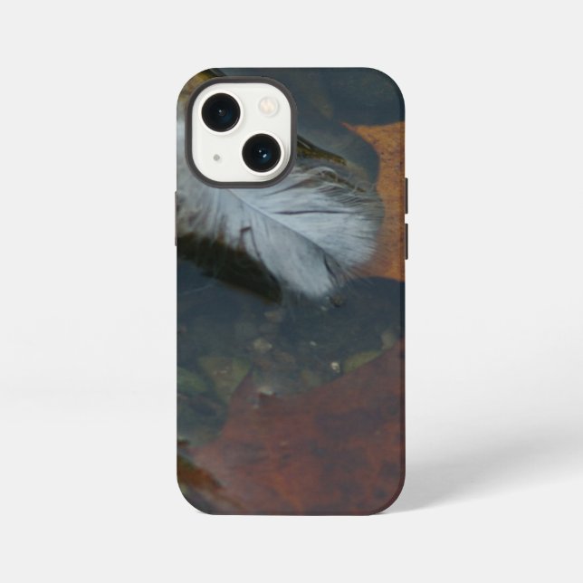 Coque iPhone Plume Blanche (Verso)