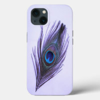 Plume de paon violet sur violet