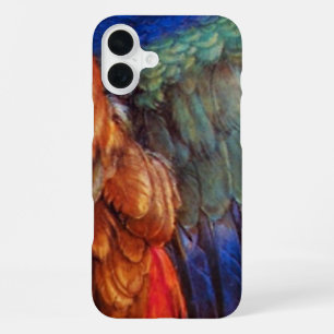 COQUE iPhone 16 PLUS PLUMES D'AILE D'UN ROLLER EUROPÉEN