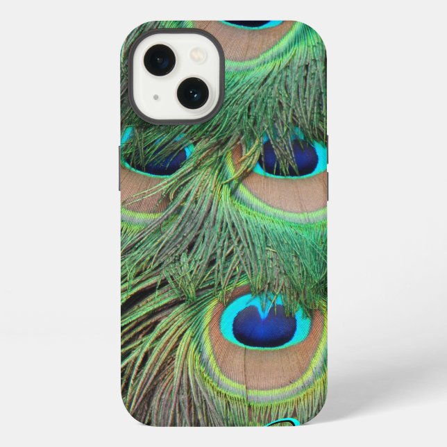 Coque iPhone Plumes de paon 3 (Verso)