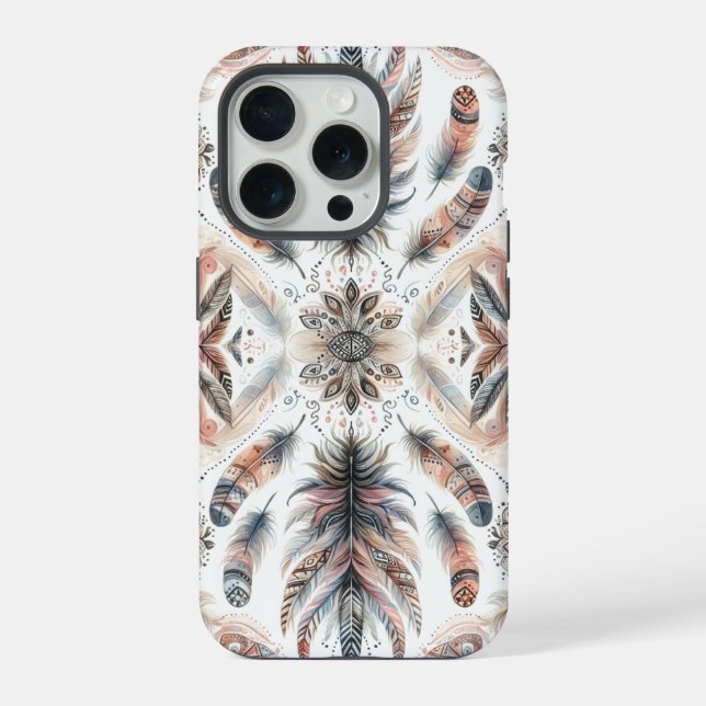 Coque iPhone Plumes Féroces (Verso)
