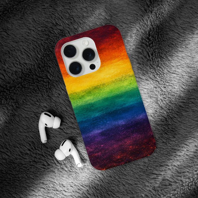 Coque iPhone Plus de fierté moins de préjugés Mois de la fierté (Créateur téléchargé)