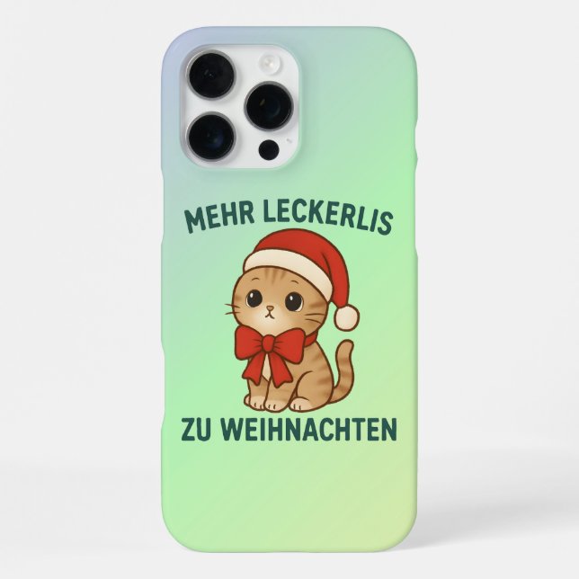 Coque iPhone Plus de friandises à Noël - chats amusants (Verso)