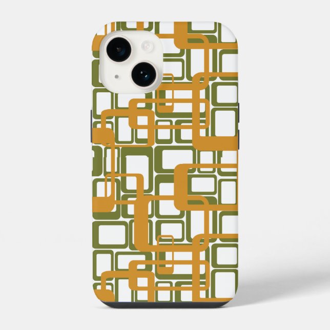 Coque iPhone Plus D'Ouverture Des Rectangles Modernes Du Milieu (Verso)