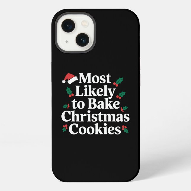 Coque iPhone Plus susceptible de préparer des biscuits de Noël  (Verso)