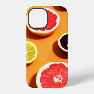 Coque iPhone 12 Plusieurs variétés de fruits d'agrumes ensoleillés
