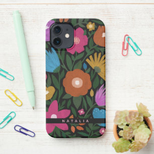 Coque iPhone 12 Plutôt Gras Florales Peintes Nom