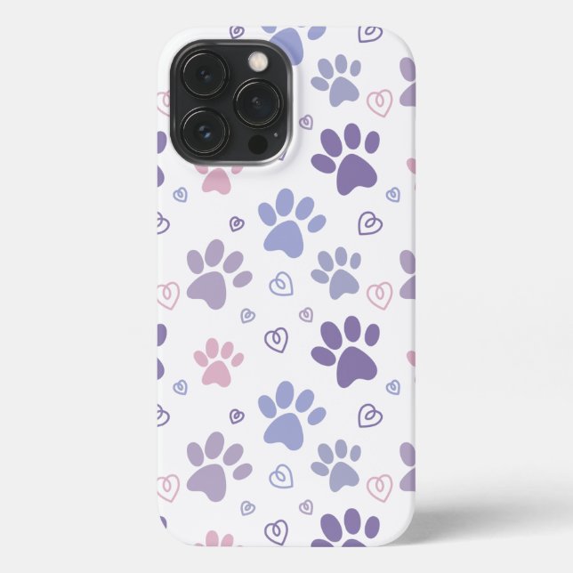 Coque iPhone Poche violette (blanc) (Verso)