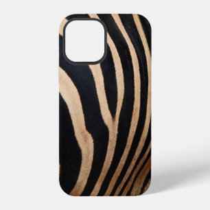 Coque iPhone 12 poil peau de zèbrepeau,animal,fond,noir,corps