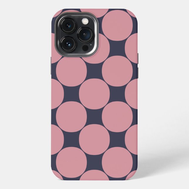 Coque iPhone Pointe rose Design Moderne (Verso)