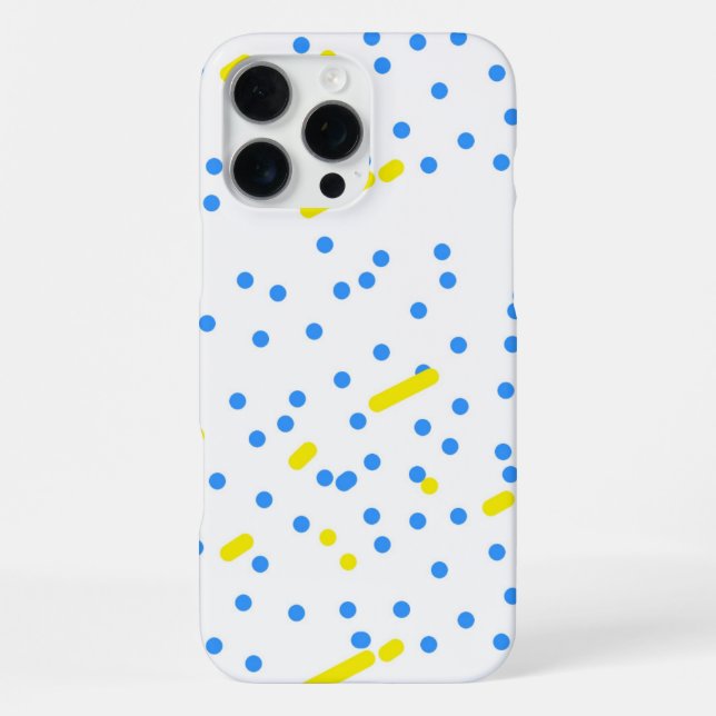 Coque iPhone Points bleus (Verso)