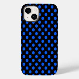 Coque Pour iPhone 14 Points bleus et noirs