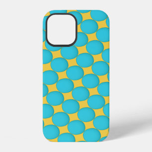 Coque iPhone 12 Points jaune sarcelle frais