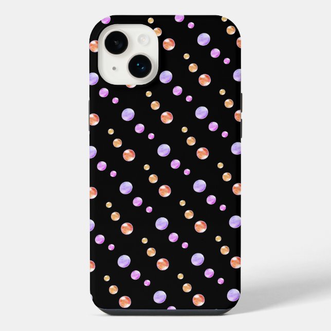 Coque iPhone Points multicolores élégants (Verso)