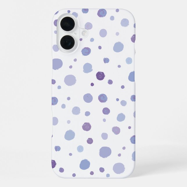 Coque iPhone points peints à la main (Verso)