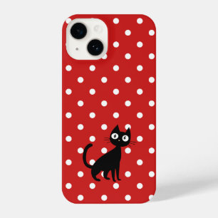Coque Pour iPhone 14 Points rouges chic 