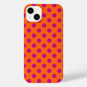 Pois Fuchsia orange