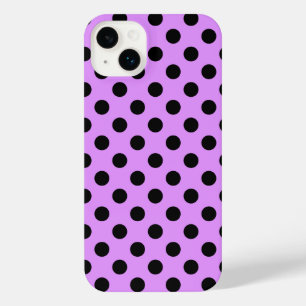 Pois noirs sur Coque-coque iphone lilas