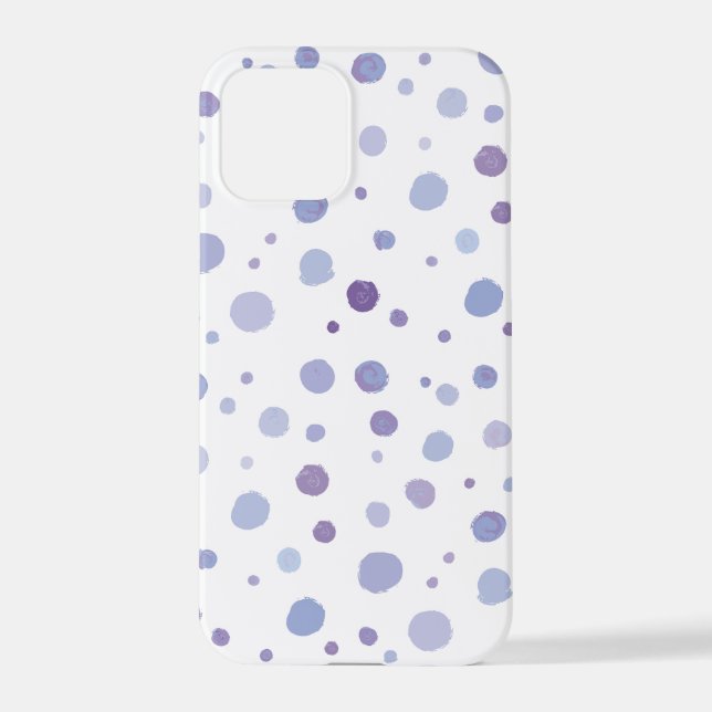 Coque iPhone pois peints à la main (Verso)