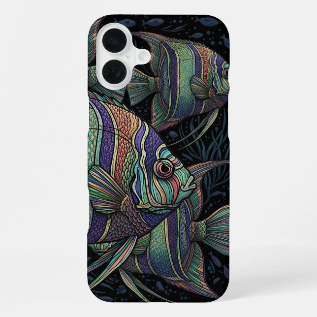 Coque iPhone Poisson ange (Verso)