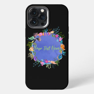 Etui iPhone 13 Pro Max Poisson Corail, Océan Bleu