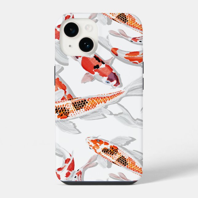 Coque iPhone Poisson koi (Verso)