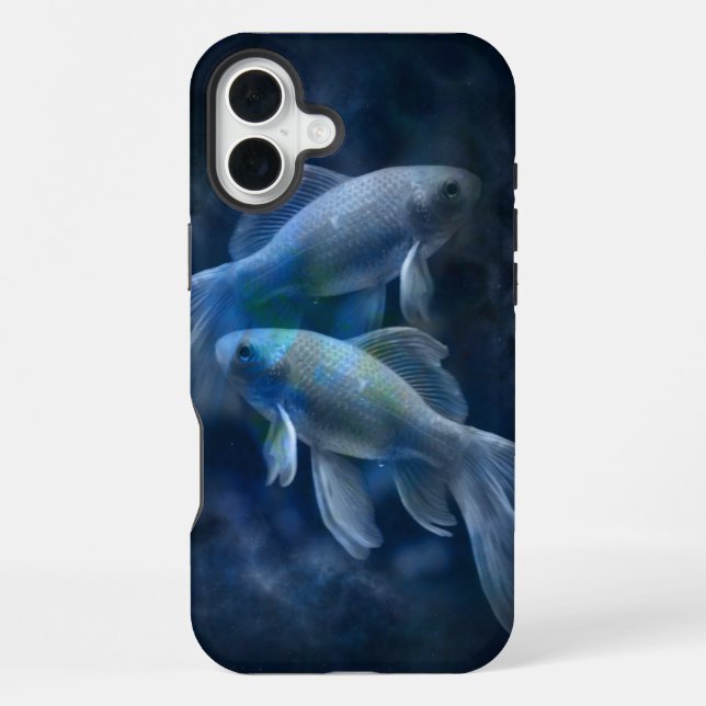 Coque iPhone Poisson rouge fantomatique cool (Verso)
