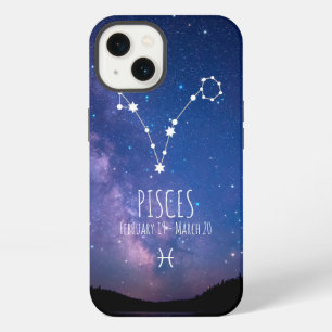 Etui iPhone 13 Poissons Constellation Zodiaque personnalisée
