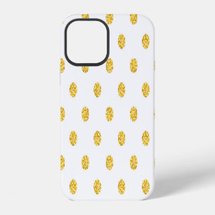 Coque iPhone 12 Polka Gold Parties scintillant points Texture