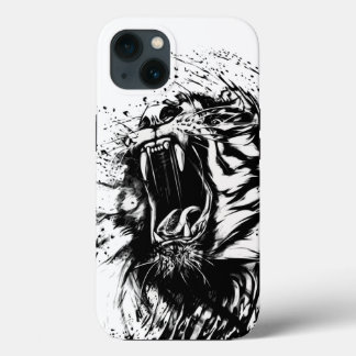 COQUE IPHONE POMME DE TIGRE NOIR ET BLANC