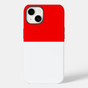 Coque Pour iPhone 14 Pomme patriotique 14 Coque-Mate, drapeau d'Indonés