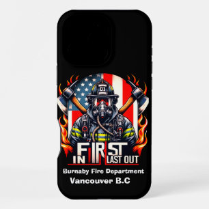 Coque iPhone 16 Pro Max Pompier courageux prêt