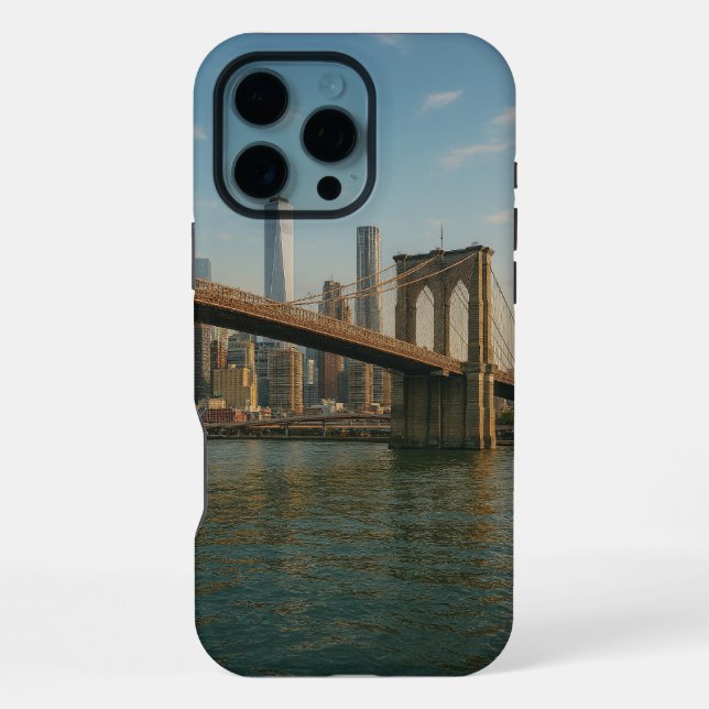 Coque iPhone Pont de Brooklyn & Skyline de NYC  (Verso)