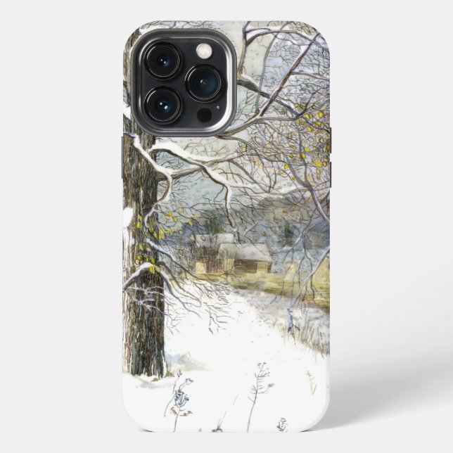 Coque iPhone pont d'hiver (Verso)