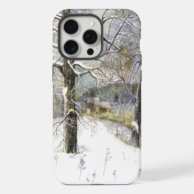 Coque iPhone pont d'hiver (Verso)