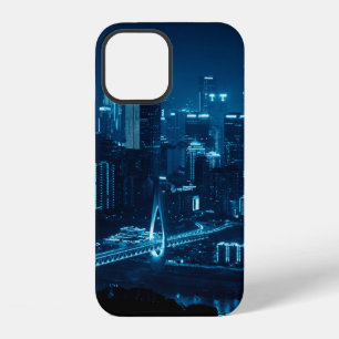 Coque iPhone 12 Pont et l'architecture urbaine de ville la nuit à