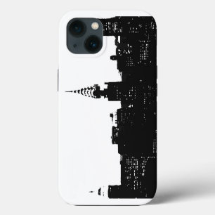 Etui iPhone 13 Pop Art Noir Blanc NY Manhattan