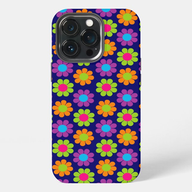 Coque iPhone Pop Flower Power (Dos)